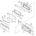 Diagram for 04 - Door (upper/mer6871aac)