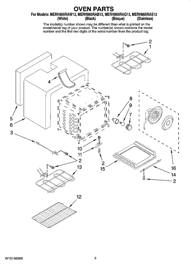 Diagram for MERH865RAS13