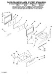 Diagram for 04 - Door/drawer Parts (except Stainless)