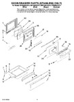 Diagram for 05 - Door/drawer Parts (stainless Only)