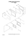 Diagram for 03 - Lower Oven Door Parts