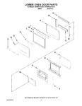 Diagram for 03 - Lower Oven Door Parts