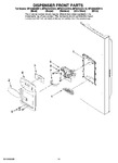 Diagram for 07 - Dispenser Front Parts