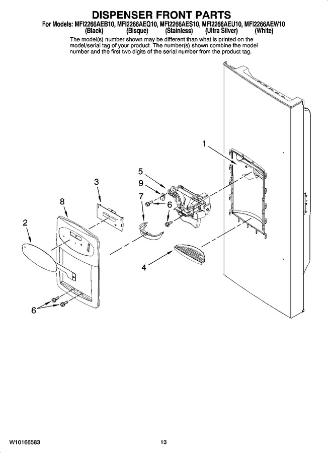 Diagram for MFI2266AEW10