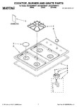 Diagram for 01 - Cooktop, Burner And Grate Parts