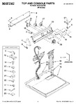 Diagram for 01 - Top And Console Parts