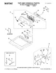 Diagram for 01 - Top And Console Parts