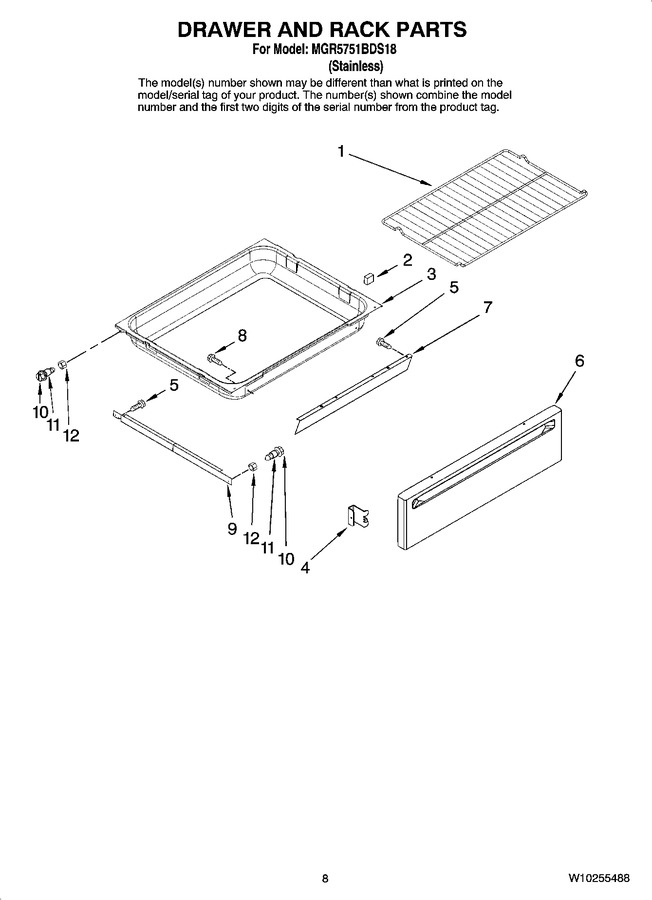 Diagram for MGR5751BDS18