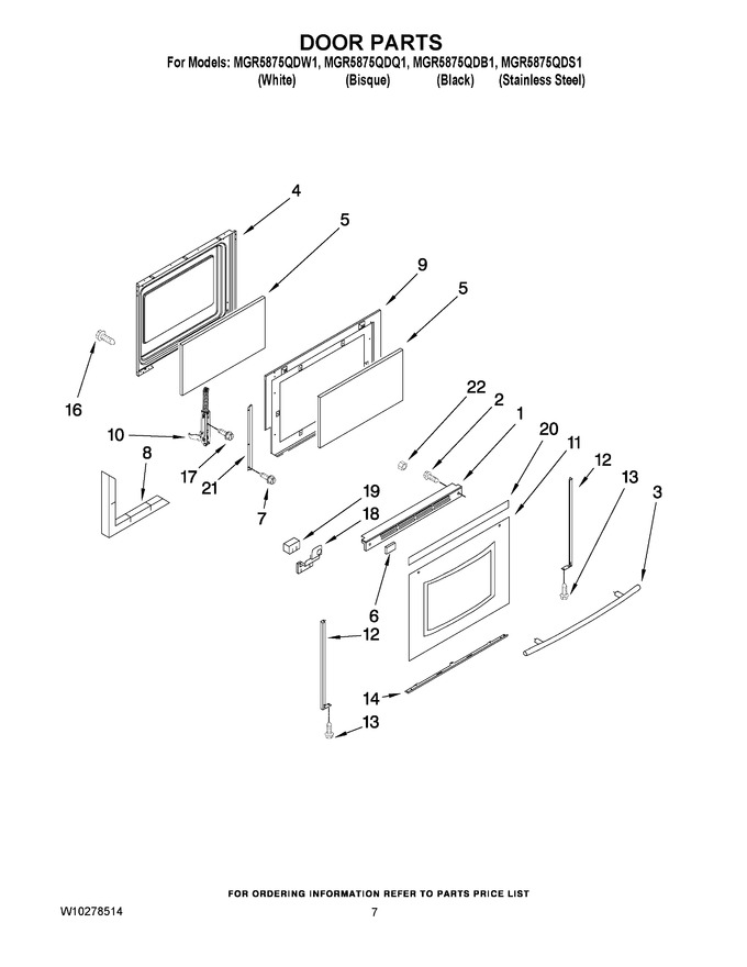 Diagram for MGR5875QDW1