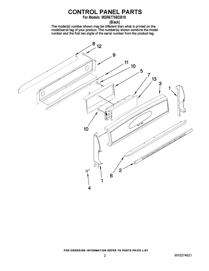 Diagram for MGR6775BDB18