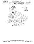 Diagram for 01 - Cooktop Parts