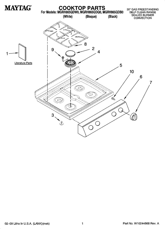 Diagram for MGRH865QDQ0