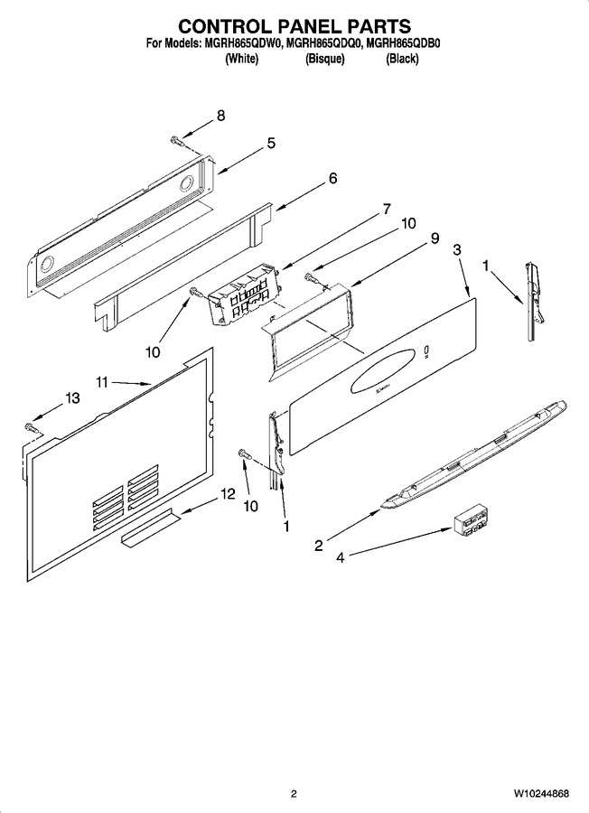 Diagram for MGRH865QDB0