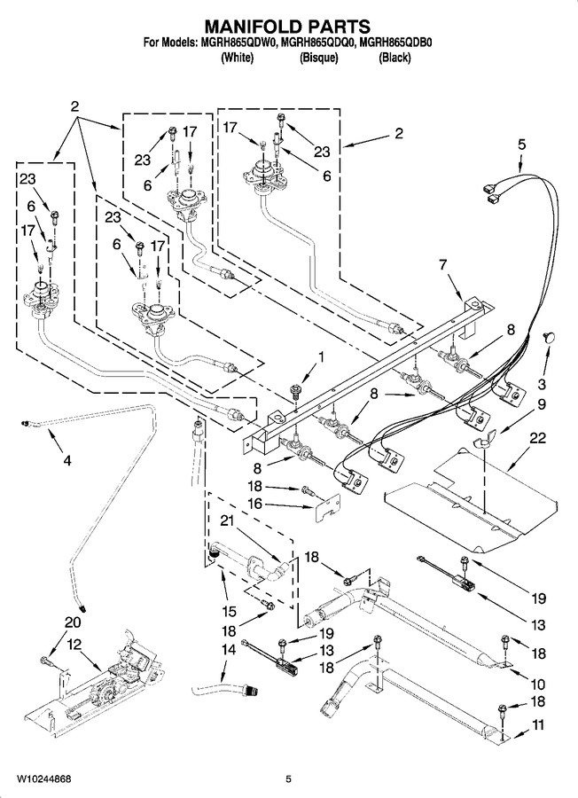 Diagram for MGRH865QDW0