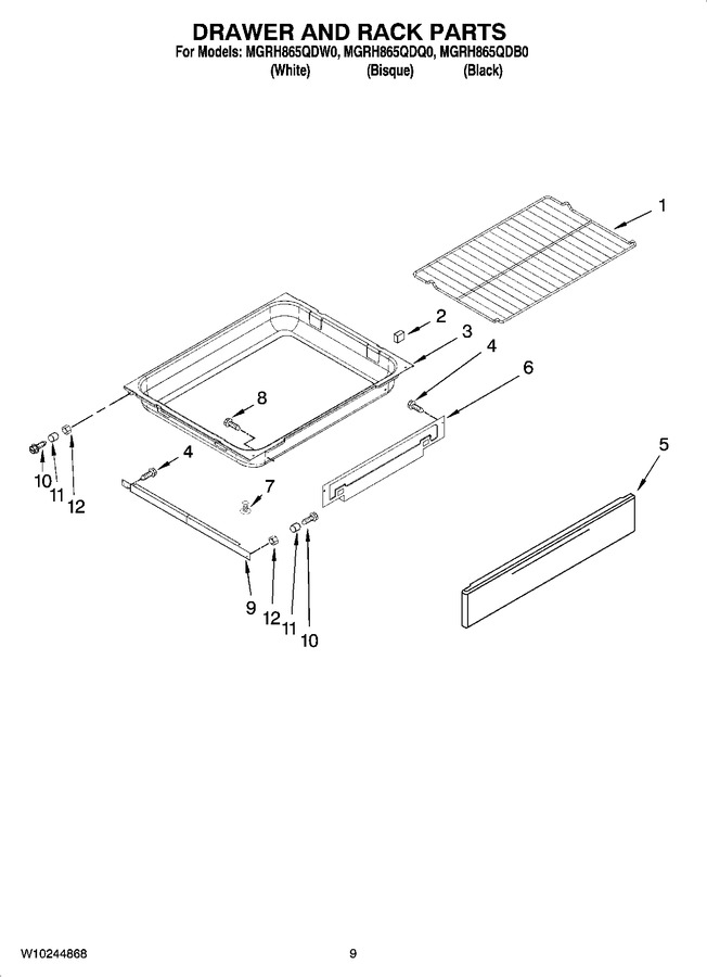 Diagram for MGRH865QDB0