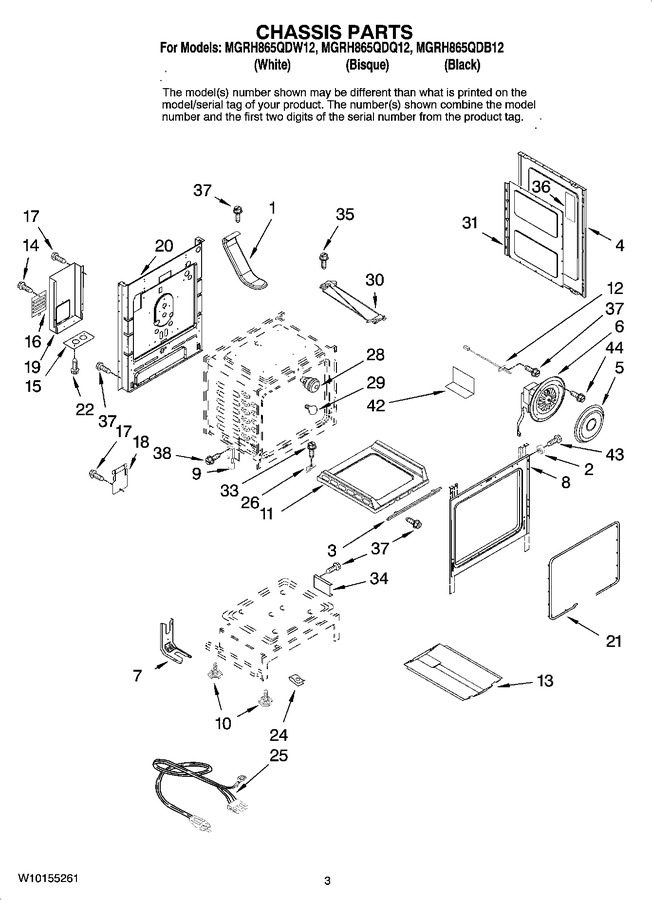 Diagram for MGRH865QDW12