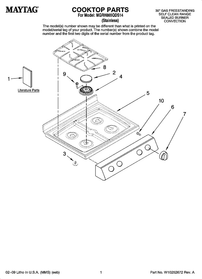 Diagram for MGRH865QDS14