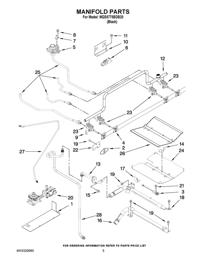 Diagram for MGS5775BDB20