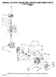 Diagram for 08 - Brake, Clutch, Gearcase, Motor And Pump Parts