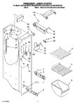 Diagram for 04 - Freezer Liner Parts