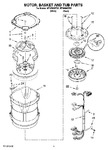 Diagram for 03 - Motor, Basket And Tub Parts