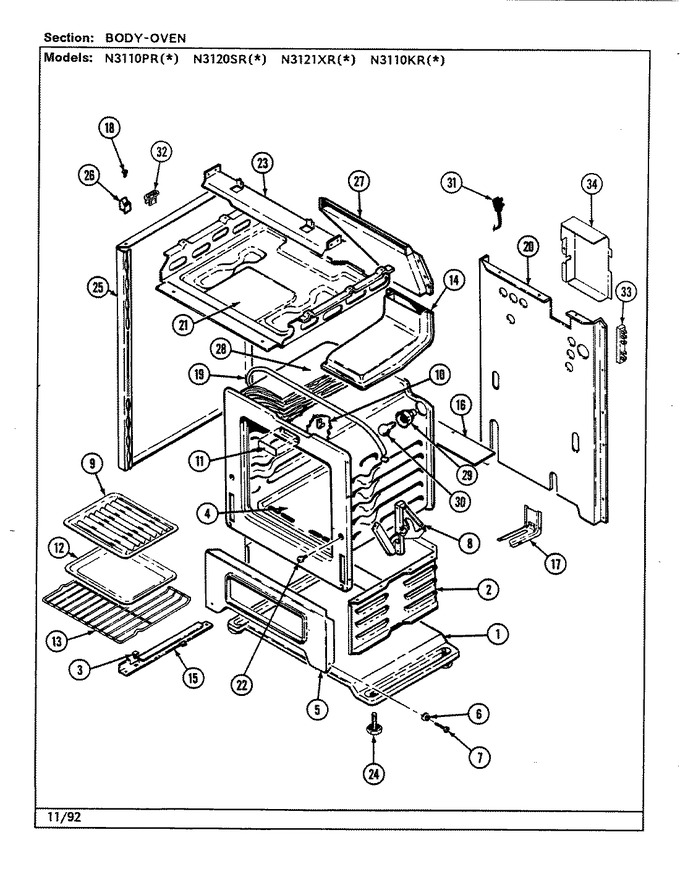 Diagram for N3121XRW