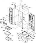 Diagram for 10 - Ref/fz Shelves, Lights, & Hinges