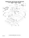 Diagram for 02 - Burner Box, Gas Valves, And Switches