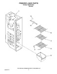 Diagram for 04 - Freezer Liner Parts