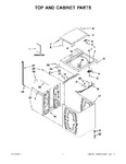 Diagram for 01 - Top And Cabinet Parts