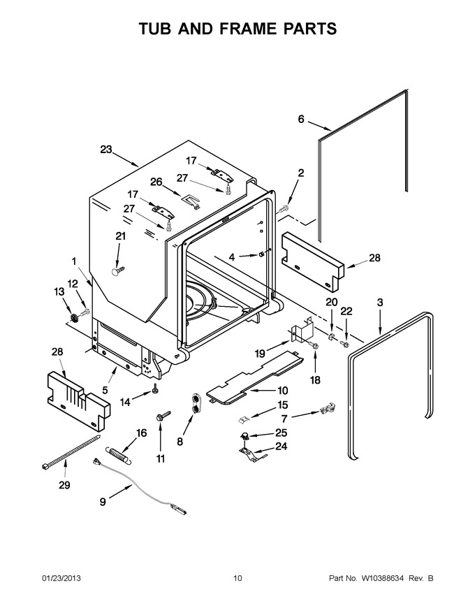 Diagram for JDB3650AWF4