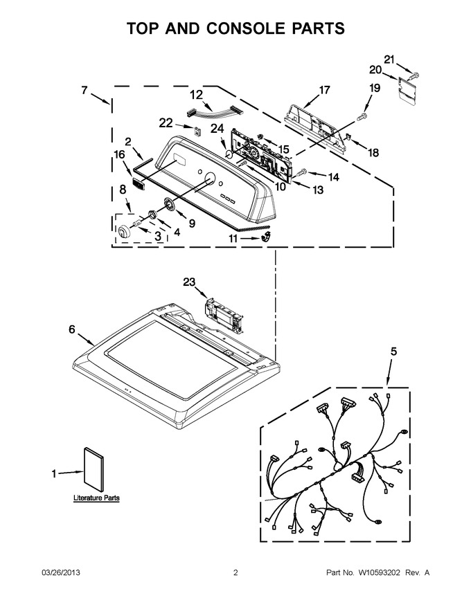 Diagram for MGDX500XW2