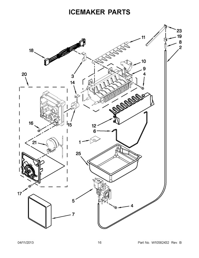 Diagram for AFD2535DEW11