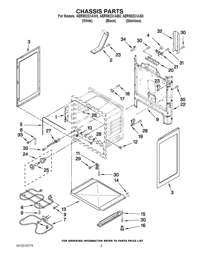 Diagram for AER5823XAW0