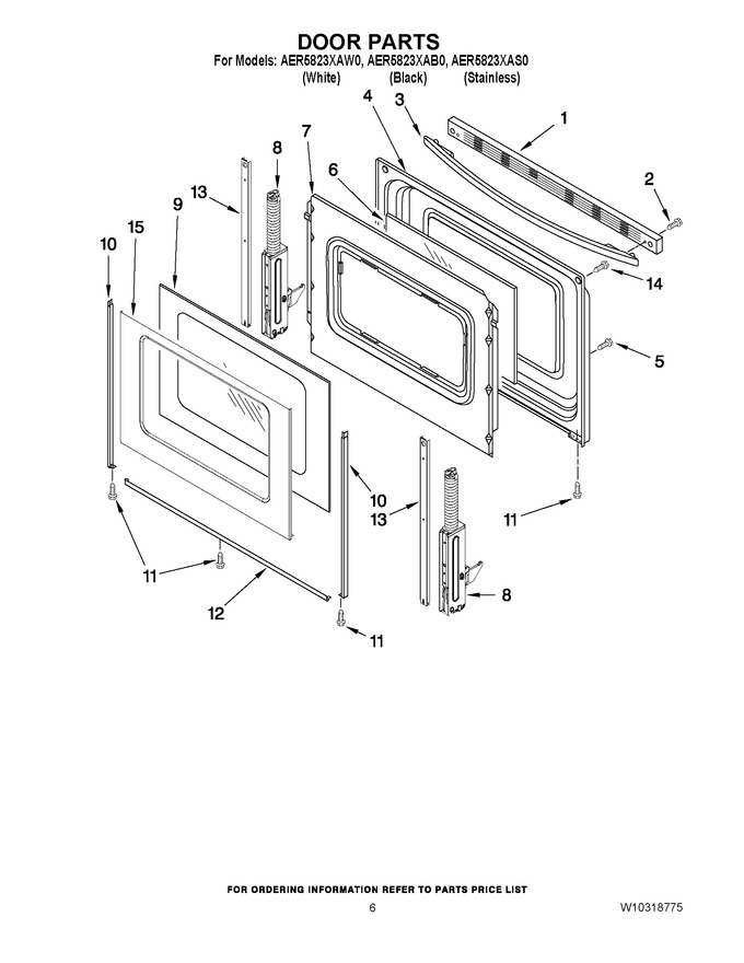 Diagram for AER5823XAW0