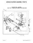 Diagram for 05 - 8576353 Burner Assembly Parts