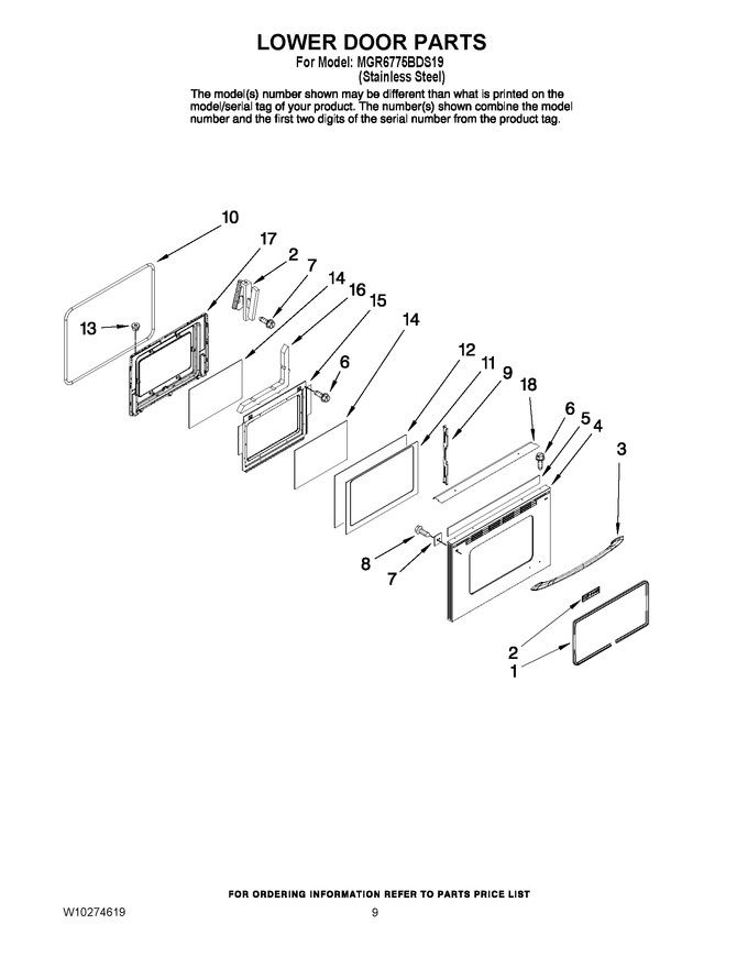 Diagram for MGR6775BDS19