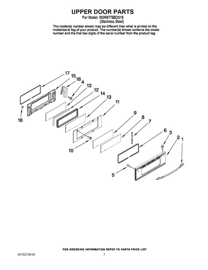 Diagram for MGR6775BDS19