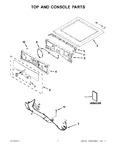 Diagram for 02 - Top And Console Parts