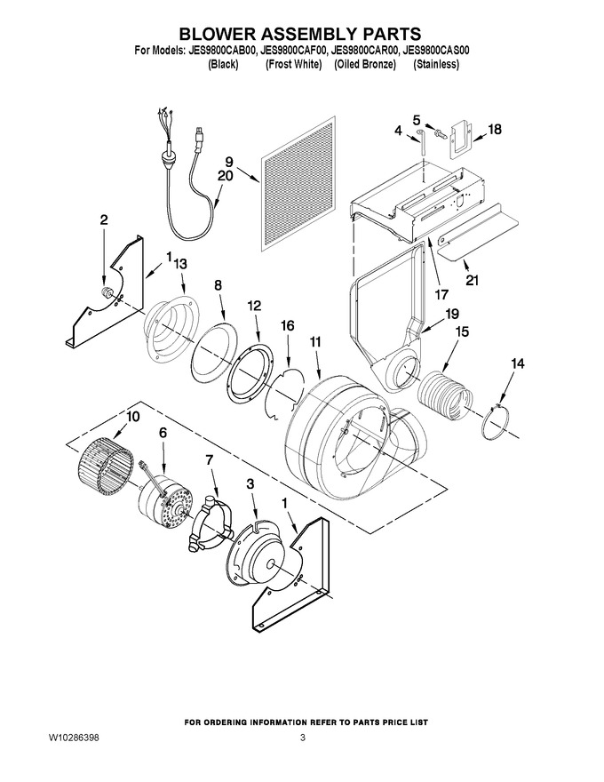 Diagram for JES9800CAR00