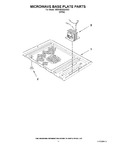 Diagram for 10 - Microwave Base Plate Parts