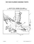 Diagram for 07 - W10135231 Burner Assembly Parts