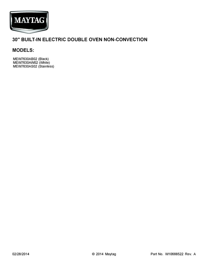 Diagram for MEW7630AB02