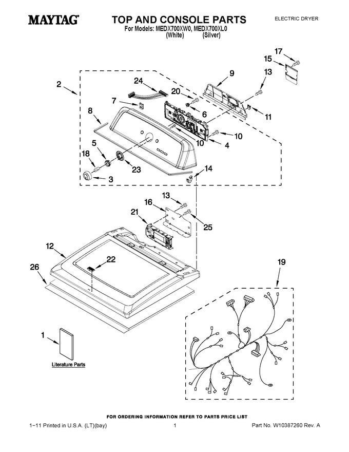 Diagram for MEDX700XW0