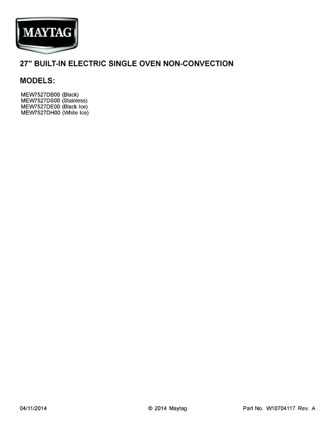 Diagram for MEW7527DE00