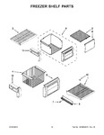 Diagram for 08 - Freezer Shelf Parts