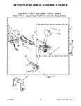 Diagram for 06 - W10307147 Burner Assembly Parts