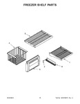 Diagram for 09 - Freezer Shelf Parts