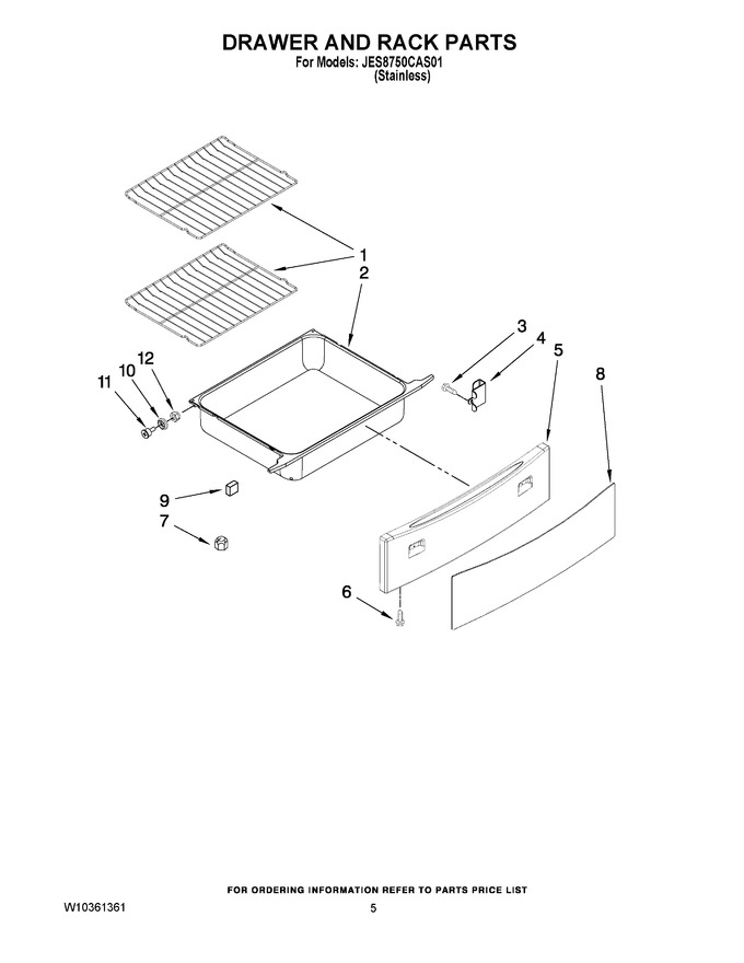 Diagram for JES8750CAS01