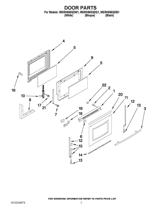 Diagram for MGRH865QDW1